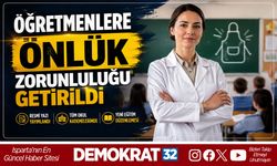 ÖĞRETMENLERE ÖNLÜK ZORUNLULUĞU GETİRİLDİ