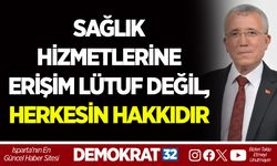 SAĞLIK HİZMETLERİNE ERİŞİM LÜTUF DEĞİL, HERKESİN HAKKIDIR