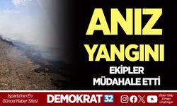 ŞARKİKARAAĞAÇ'TA ANIZ YANGINI: EKİPLER MÜDAHALE ETTİ
