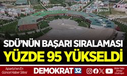 SDÜ’NÜN BAŞARI SIRALAMASI YÜZDE 95 YÜKSELDİ