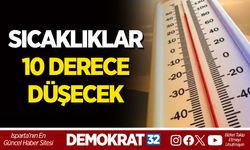 SICAKLIKLAR 10 DERECE DÜŞECEK