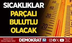 SICAKLIKLAR PARÇALI BULUTLU OLACAK
