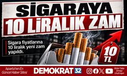 SİGARAYA 10 LİRALIK ZAM