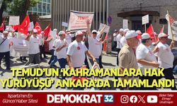 TEMUD’UN ‘KAHRAMANLARA HAK YÜRÜYÜŞÜ’ ANKARA’DA TAMAMLANDI