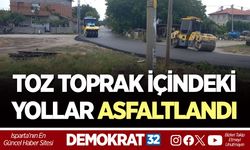 TOZ TOPRAK İÇİNDEKİ YOLLAR ASFALTLANDI