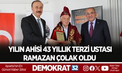 Yılın ahisi 43 yıllık terzi ustası Ramazan Çolak oldu