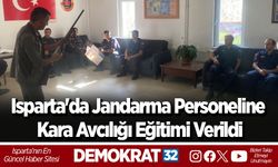 Isparta'da Jandarma Personeline Kara Avcılığı Eğitimi Verildi