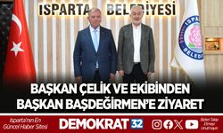 BAŞKAN ÇELİK VE EKİBİNDEN BAŞKAN BAŞDEĞİRMEN’E ZİYARET