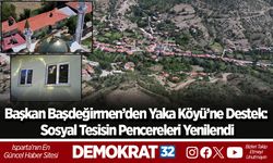 Başkan Başdeğirmen’den Yaka Köyü’ne destek: Sosyal tesisin pencereleri yenilendi
