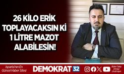 26 KİLO ERİK TOPLAYACAKSIN Kİ 1 LİTRE MAZOT ALABİLESİN!