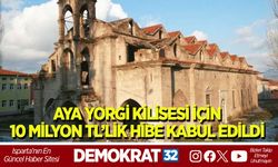 AYA YORGİ KİLİSESİ İÇİN 10 MİLYON TL’LİK HİBE KABUL EDİLDİ