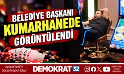 BELEDİYE BAŞKANI KUMARHANEDE GÖRÜNTÜLENDİ