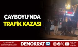 ÇAYBOYU'NDA TRAFİK KAZASI
