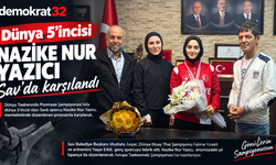 Dünya 5’incisi Nazike Nur Yazıcı, Sav’da karşılandı