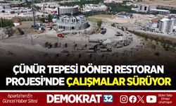 ÇÜNÜR TEPESİ DÖNER RESTORAN PROJESİ’NDE ÇALIŞMALAR SÜRÜYOR