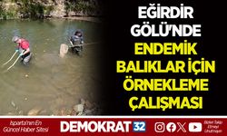 EĞİRDİR GÖLÜ'NDE ENDEMİK BALIKLAR İÇİN ÖRNEKLEME ÇALIŞMASI