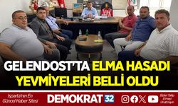 GELENDOST'TA ELMA HASADI YEVMİYELERİ BELLİ OLDU