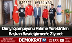 Dünya Şampiyonu Fatime Yürekli’den Başkan Başdeğirmen’e Ziyaret