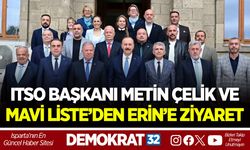 ITSO BAŞKANI METİN ÇELİK VE MAVİ LİSTE’DEN VALİ ERİN’E ZİYARET