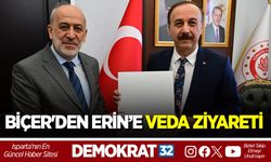 KARAMAN’A ATANAN MÜFTÜ BİÇER'DEN VALİ ERİN’E VEDA ZİYARETİ