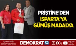 PRİŞTİNE'DEN ISPARTA'YA GÜMÜŞ MADALYA