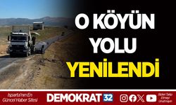 ŞARKİKARAAĞAÇ'TA O KÖYÜN YOLU YENİLENDİ