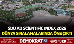 SDÜ AD SCİENTİFİC INDEX 2026 DÜNYA SIRALAMALARINDA ÖNE ÇIKTI