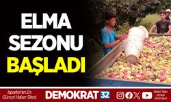 SENİRKENT’TE ELMA SEZONU BAŞLADI