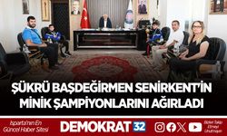 ŞÜKRÜ BAŞDEĞİRMEN SENİRKENT'İN MİNİK ŞAMPİYONLARINI AĞIRLADI