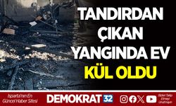 TANDIRDAN ÇIKAN YANGINDA EV KÜL OLDU