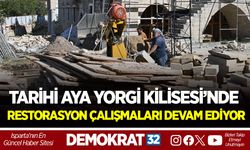 TARİHİ AYA YORGİ KİLİSESİ’NDE RESTORASYON ÇALIŞMALARI DEVAM EDİYOR