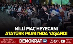 MİLLİ MAÇ HEYECANI ATATÜRK PARKI’NDA YAŞANDI