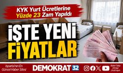 KYK YURT ÜCRETLERİNE YÜZDE 23 ZAM YAPILDI: İŞTE YENİ FİYATLAR