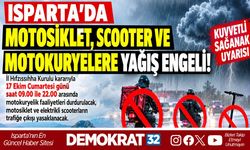 MOTOKURYELERİN TRAFİĞE ÇIKMASI YASAKLANDI