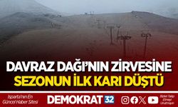 DAVRAZ DAĞI’NIN ZİRVESİNE SEZONUN İLK KARI DÜŞTÜ
