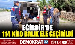 Eğirdir’de 114 Kilo Balık Ele Geçirildi