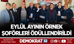 EYLÜL AYININ ÖRNEK ŞOFÖRLERİ ÖDÜLLENDİRİLDİ