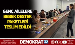 GENÇ AİLELERE BEBEK DESTEK PAKETLERİ TESLİM EDİLDİ