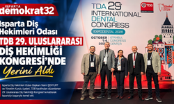 Isparta Diş Hekimleri Odası TDB 29. Uluslararası Diş Hekimliği Kongresi’nde Yerini Aldı