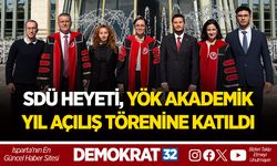 SDÜ HEYETİ, YÖK AKADEMİK YIL AÇILIŞ TÖRENİNE KATILDI