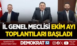 İL GENEL MECLİSİ EKİM AYI TOPLANTILARI BAŞLADI