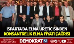 ISPARTA’DA ELMA ÜRETİCİSİNDEN KONSANTRELİK ELMA FİYATI ÇAĞRISI