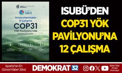 ISUBÜ’DEN COP31 YÖK PAVİLYONU’NA 12 ÇALIŞMA