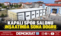 KAPALI SPOR SALONU İNŞAATINDA SONA DOĞRU