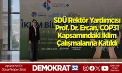SDÜ Rektör Yardımcısı Prof. Dr. Ercan, COP31 Kapsamındaki İklim Çalışmalarına Katıldı