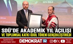 SDÜ’de Akademik Yıl Açılışı ve Toplumsal Katkı Ödül Töreni Gerçekleştirildi