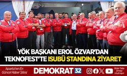 YÖK BAŞKANI EROL ÖZVAR'DAN TEKNOFEST'TE ISUBÜ STANDINA ZİYARET