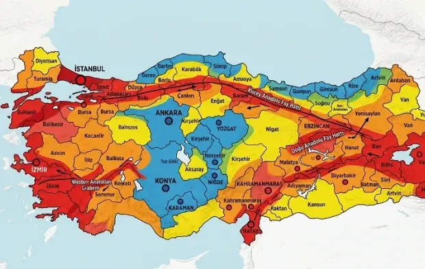 Deprem Tehlikesi En Az Olan Güvenli İller Hangileri? 2026 Türkiye Deprem Haritası