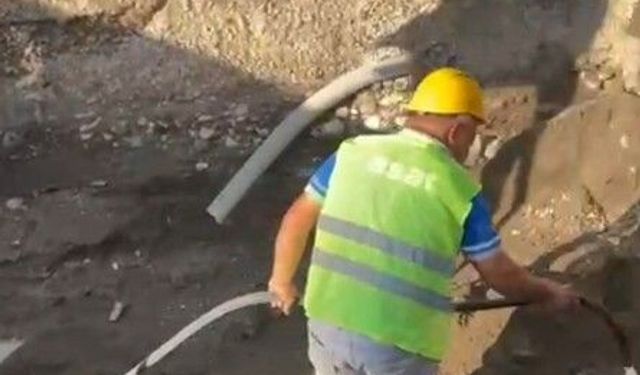 Kumluca'da 1 ayda 5 kez patlayan içme suyu hattı onarıldı