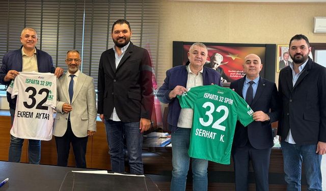 ISBAŞ Isparta32spor’dan Sağlık Müdürü Küçükcoşkun ve Başhekim Aytar’a Ziyaret
